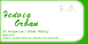 hedvig orban business card
